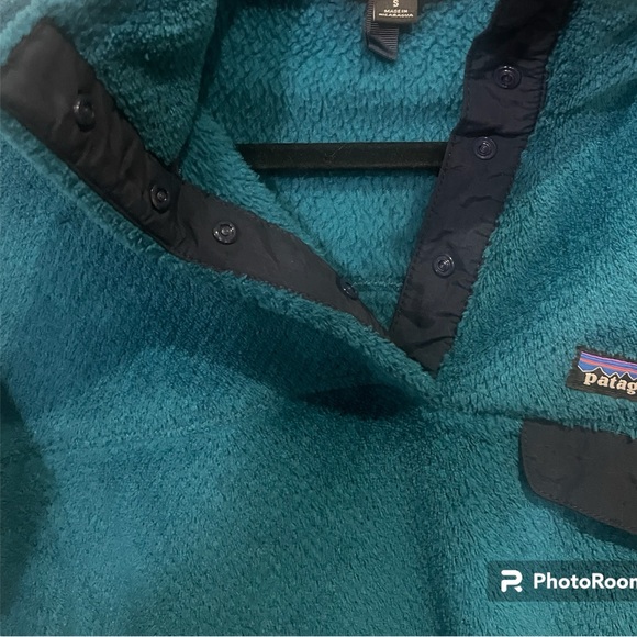 Patagonia re-tool half snap soft fleece pullover in Teal - Picture 6 of 8